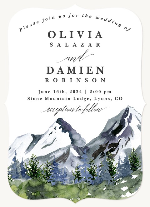 Mountainscape Wedding Invitations