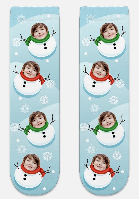 Jolly Snowmen Custom Socks