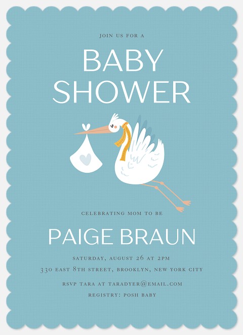 Sweet Arrival Baby Shower Invitations