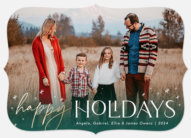 Winter Wishes Holiday Photo Cards
