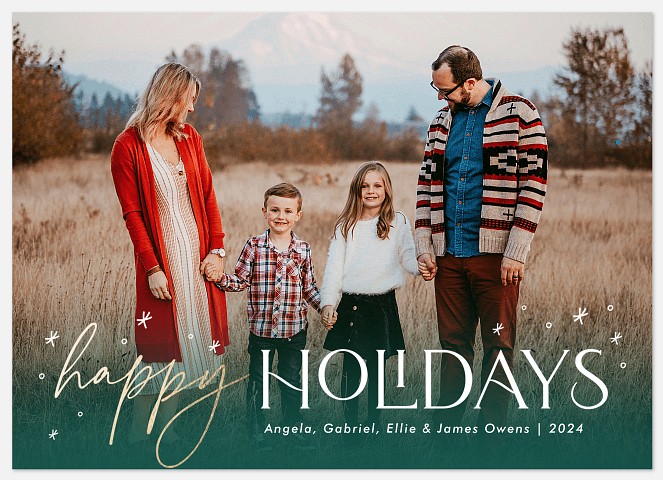 Winter Wishes Holiday Photo Cards