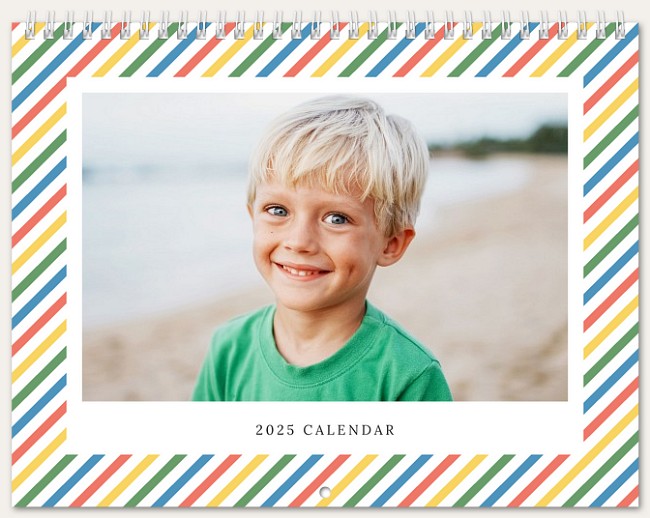 Rainbow Border Calendar Personalized Photo Calendars