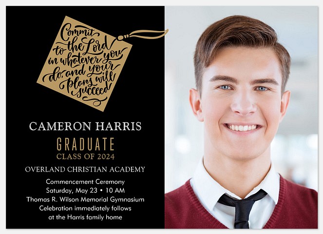 Scripture Cap Graduation Cards