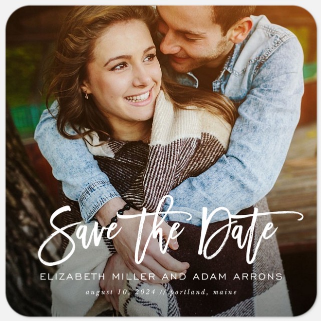 Effortless Signature Save the Date Photo Cards