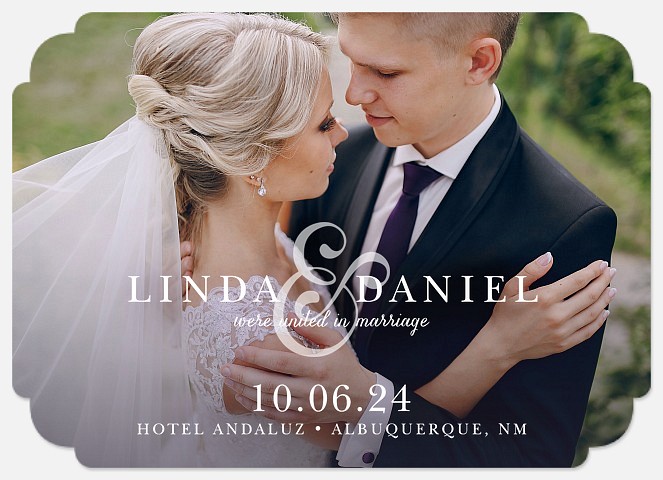 Lovely Union Wedding Announcements