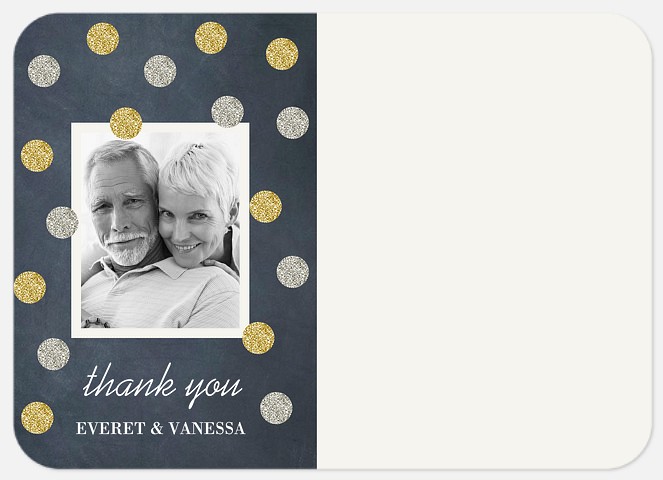 Silver & Gold Thank You Cards 