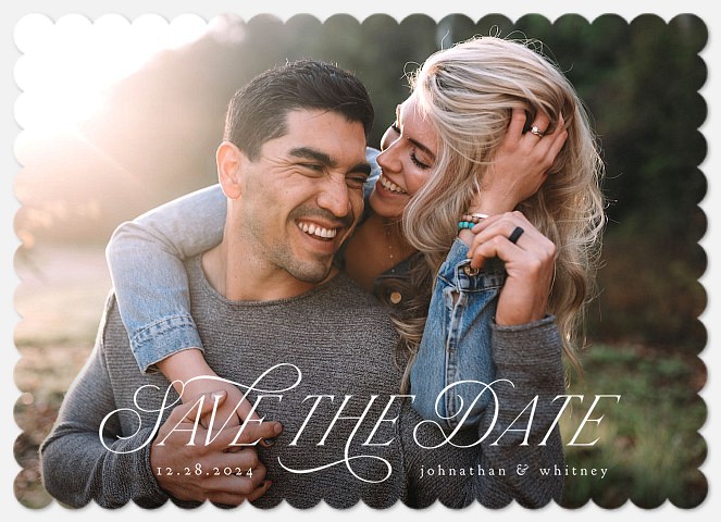 Beautifully Scripted Save the Date Photo Cards