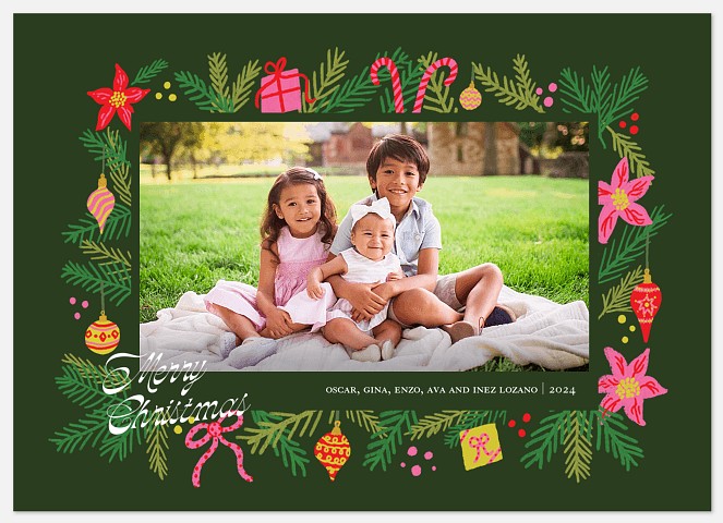 Like A Wreath Holiday Photo Cards