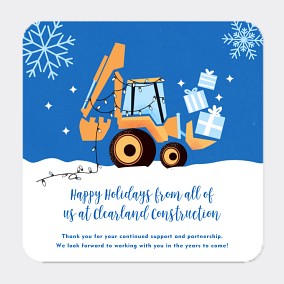 Construction Holiday Card