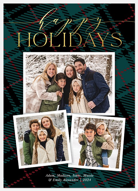 Luxe Snapshots Holiday Photo Cards