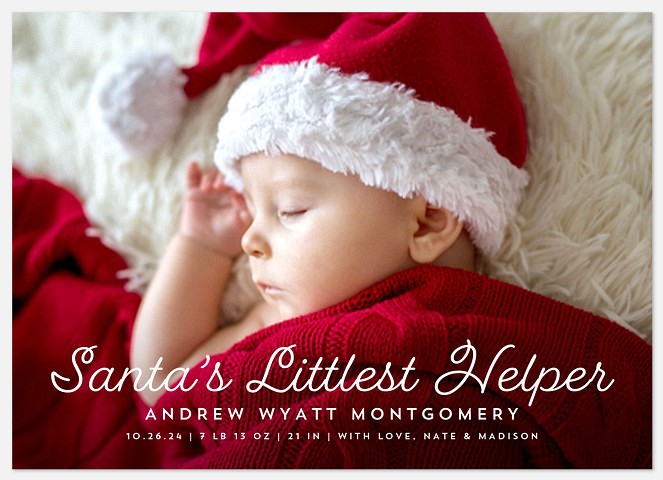 Little Helper Holiday Photo Cards