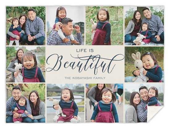 It's A Beautiful Life Custom Blankets