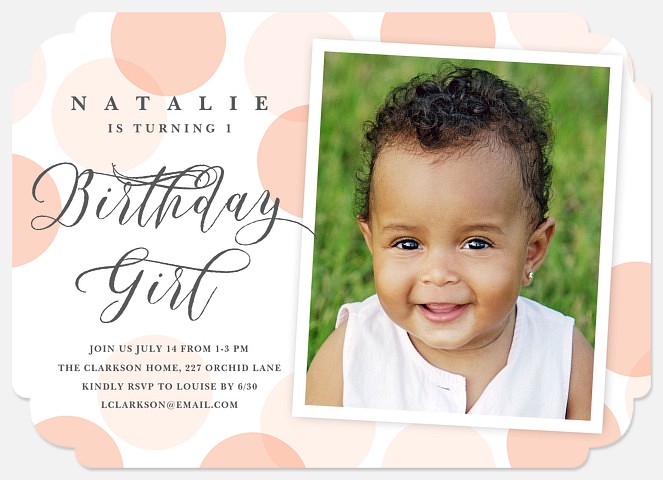 Giant Confetti Kids' Birthday Invitations