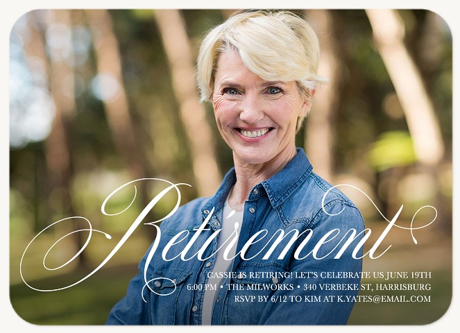 Fanciful Retirement Party Invitations
