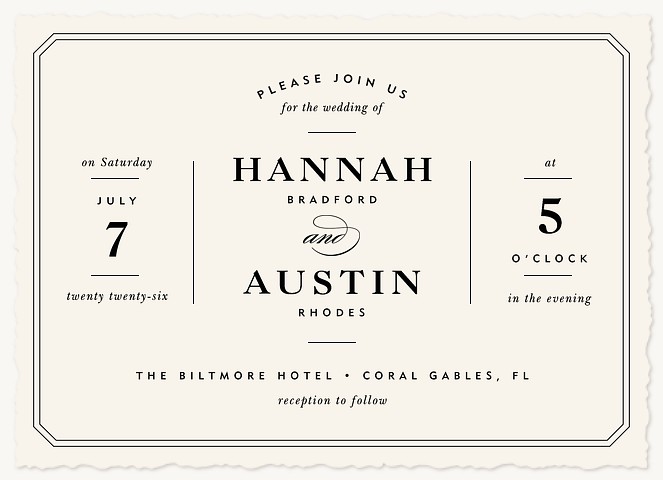 Center Stage | Wedding Invitations