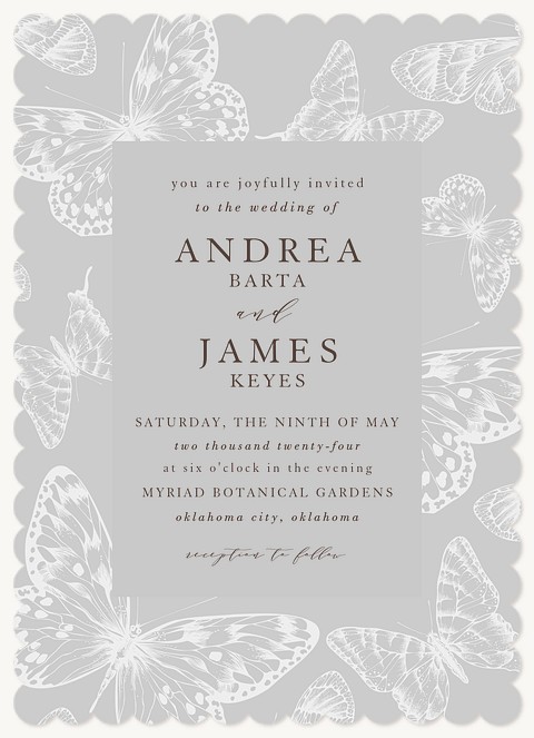 Butterflies Wedding Invitations