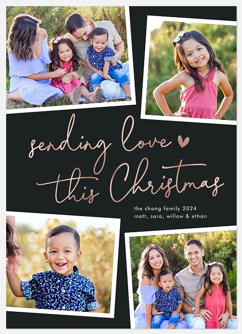 Sending Love Holiday Photo Cards