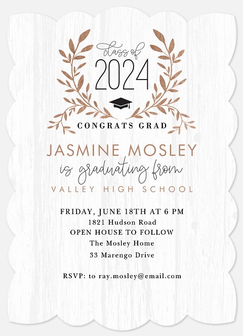 Copper Laurels Graduation Cards