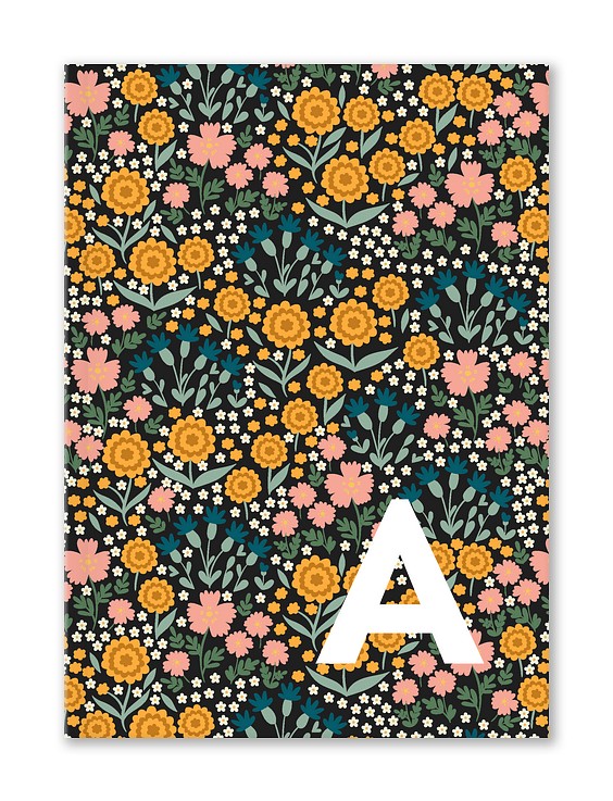 Small Floral Custom Hardcover Journals