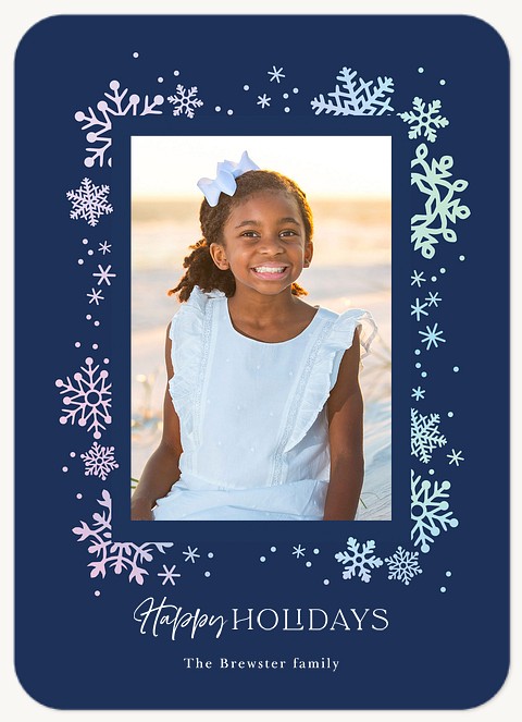 Magical Snowfall Personalized Holiday Cards