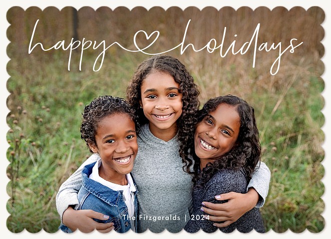 Happy Heart Personalized Holiday Cards