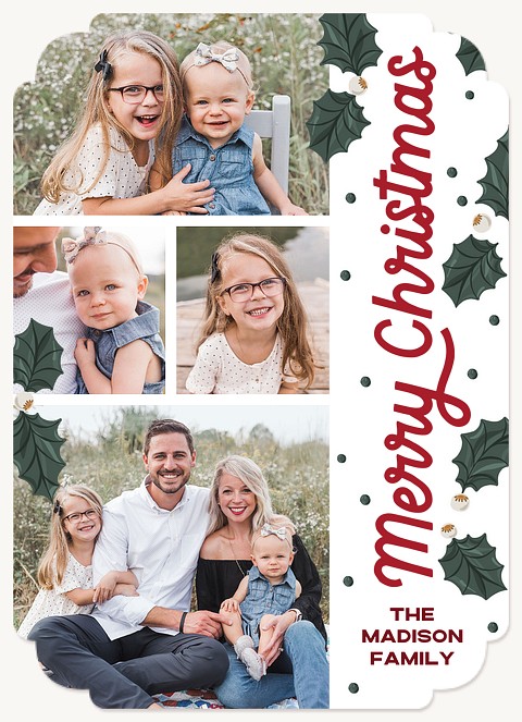 Jolly Greetings Personalized Holiday Cards