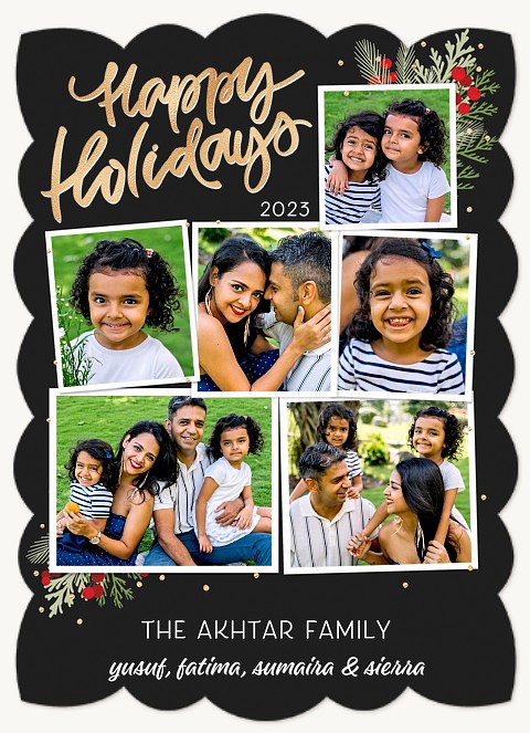 Cheerful Snaps Personalized Holiday Cards