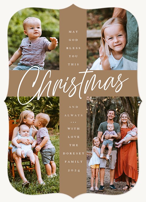 Christmas Cross Personalized Holiday Cards