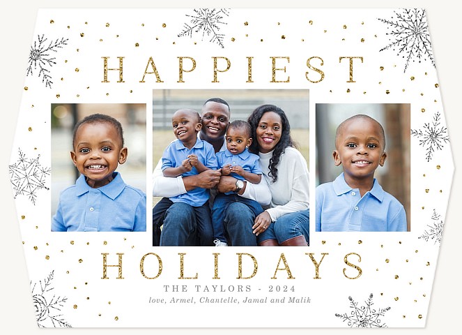 Scenic Sparkle Personalized Holiday Cards
