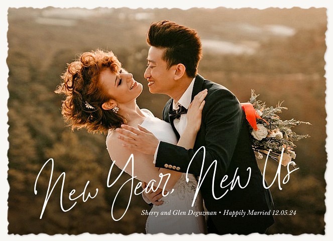 New Year, New Us Personalized Holiday Cards