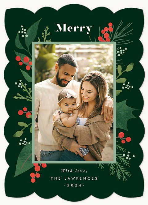 Beautiful Pines Personalized Holiday Cards