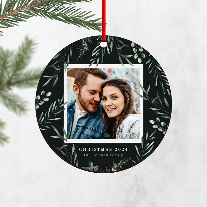 Forest Snapshot Personalized Ornaments
