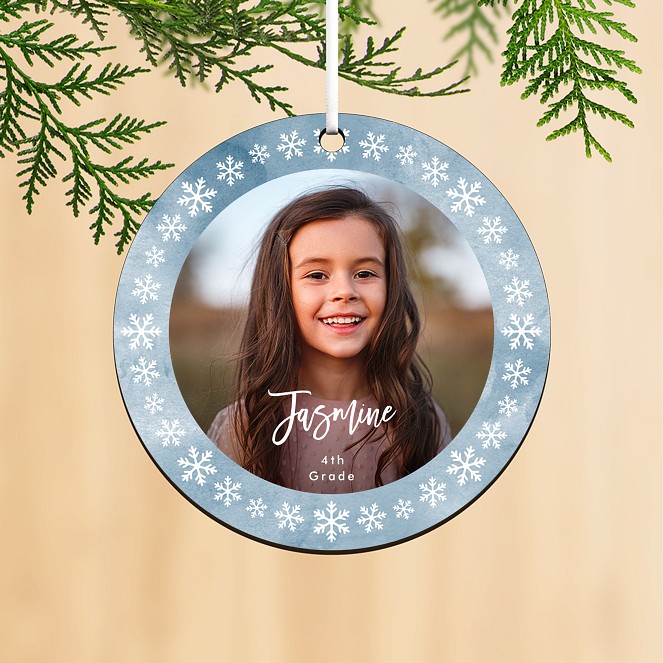 Snowflake Frame Personalized Ornaments