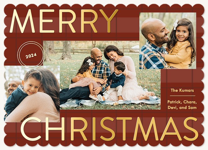 Bold Greeting Personalized Holiday Cards