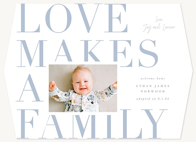 Love Makes Family Baby Announcements