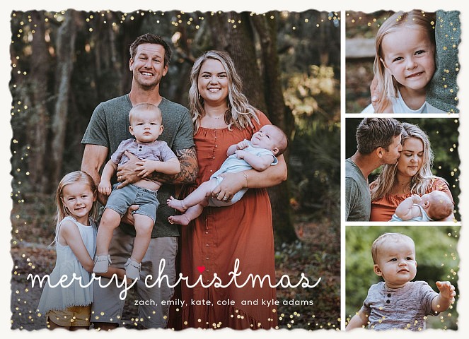 Simple Christmas Personalized Holiday Cards