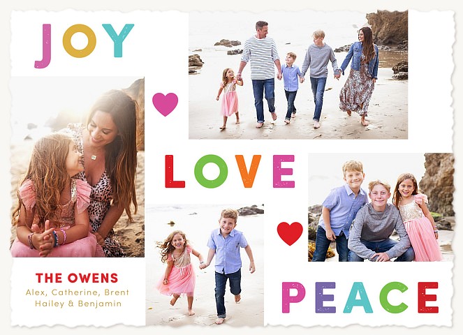 So Colorful Personalized Holiday Cards