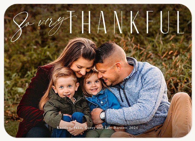 Simply Thankful Thanksgiving Cards