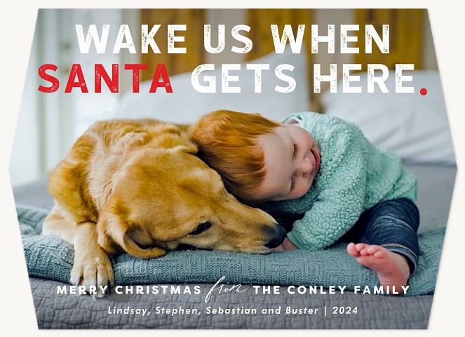 Wake Us Personalized Holiday Cards