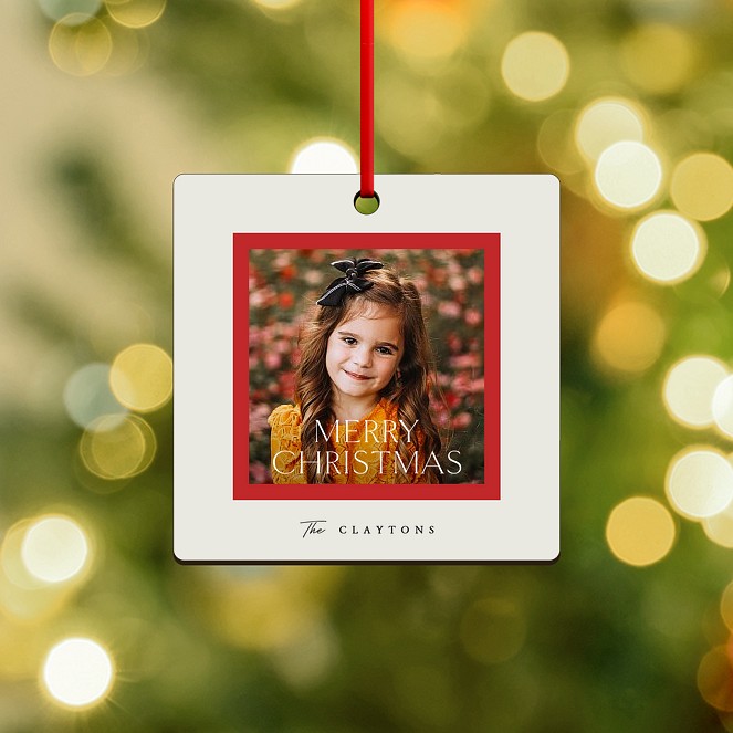 Simple Snap Personalized Ornaments