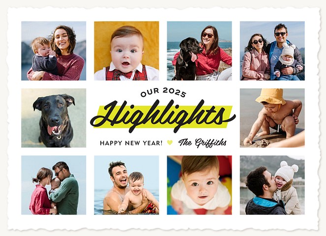Our Highlights Personalized Holiday Cards