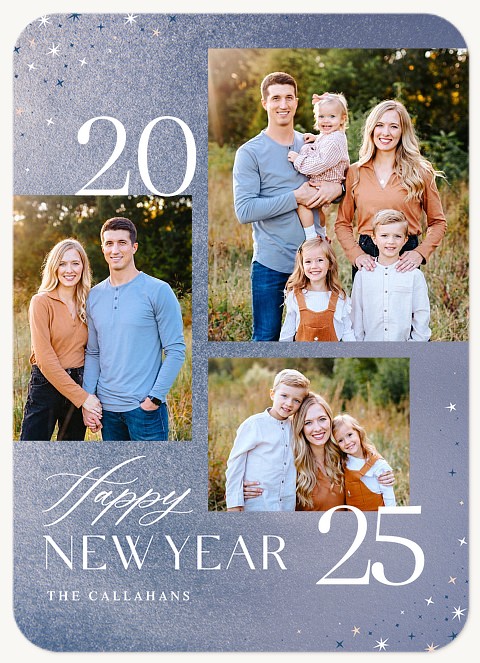 Sparkling New Year Personalized Holiday Cards