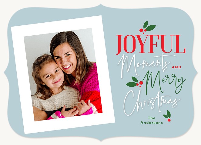 Festive Frame Personalized Holiday Cards