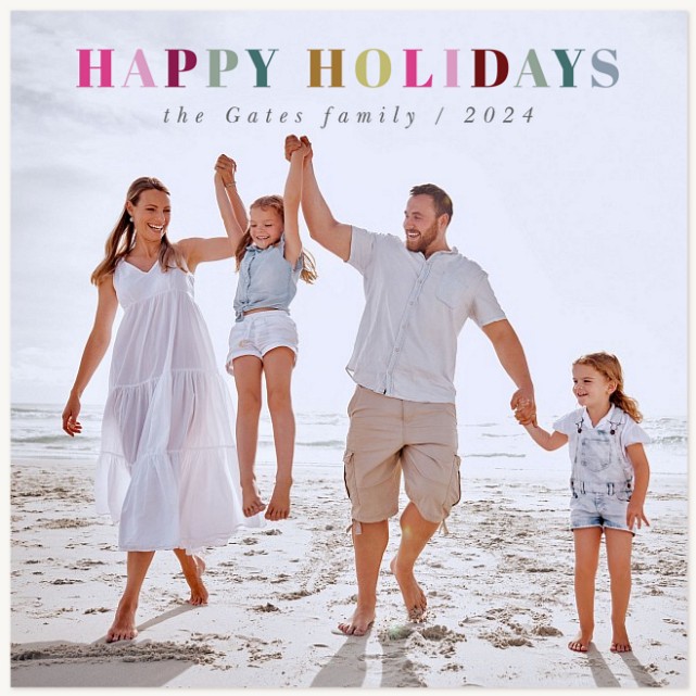 Color Play Personalized Holiday Cards