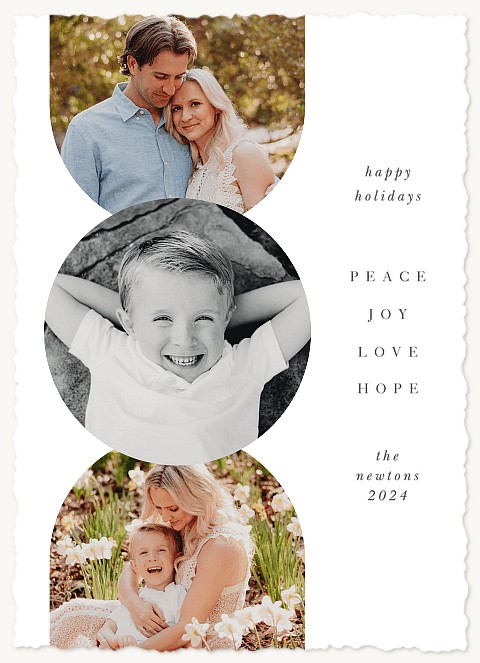 Geo Shapes Personalized Holiday Cards