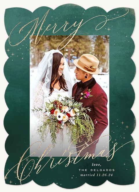 Stardust Personalized Holiday Cards