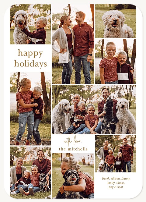 Mosaic of Memories Personalized Holiday Cards