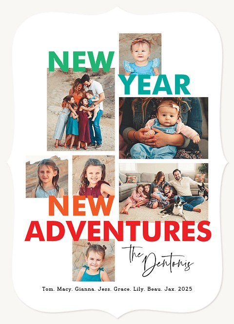 New Adventures Personalized Holiday Cards