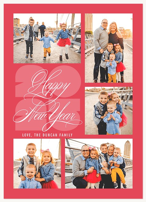 Happy Little Numbers Personalized Holiday Cards