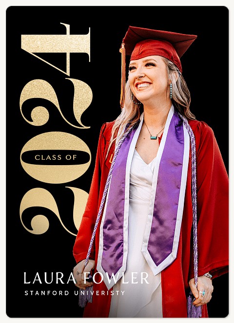 Radiantly Bold Graduation Cards